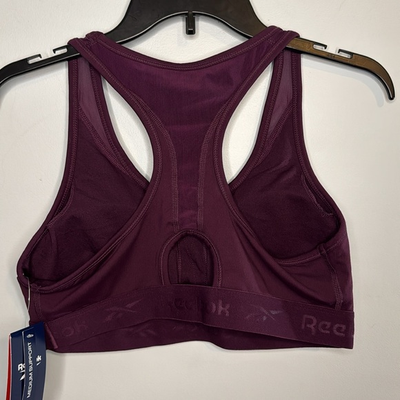 Reebok Sports Bra‎ Purple Medium Support in Size L  NWT - Picture 5 of 13